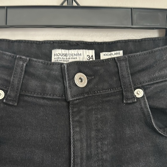House/Denim black kick flare jeans - Picture 2 of 3